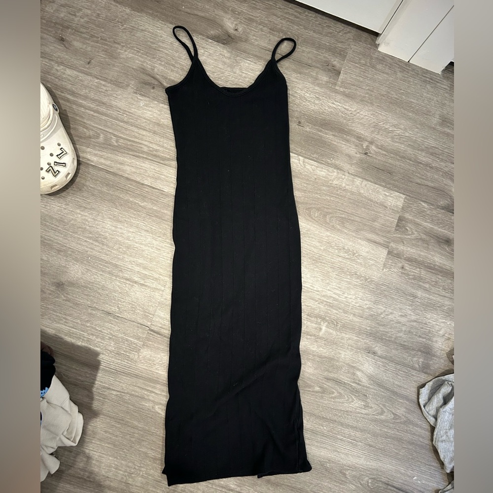 Wild Fable Black Midi Dress